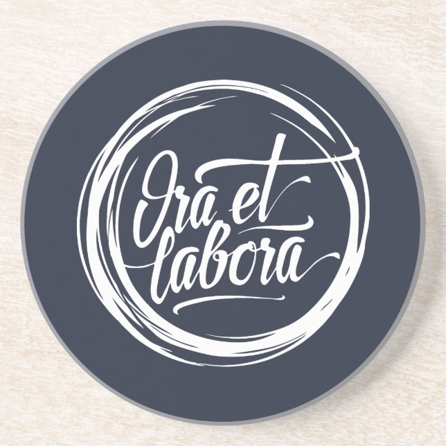 Porta-copos Ora et labora (Frente)