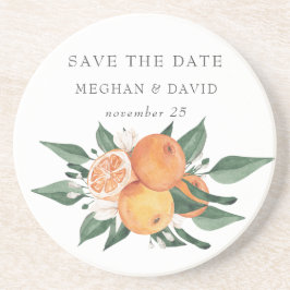 Porta-copos Orange Blossoms Citrus Botanical Wedding