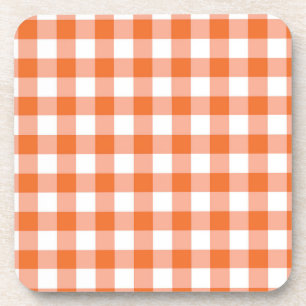 Porta copos Orange Gingham