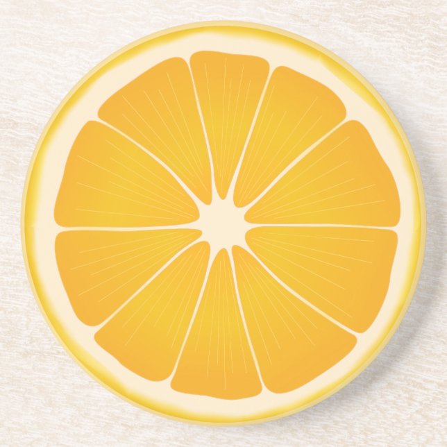 Porta-copos Orange Slice Sunshine Citrus (Frente)