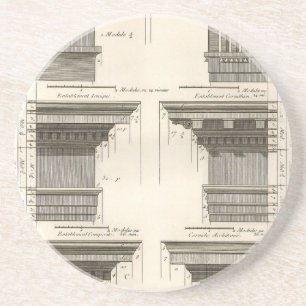 Porta-copos Ordens de Arquitetura, Entablamentos Antigos