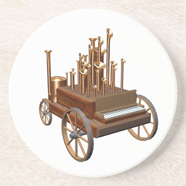 Porta-copos órgão a vapor (Frente)