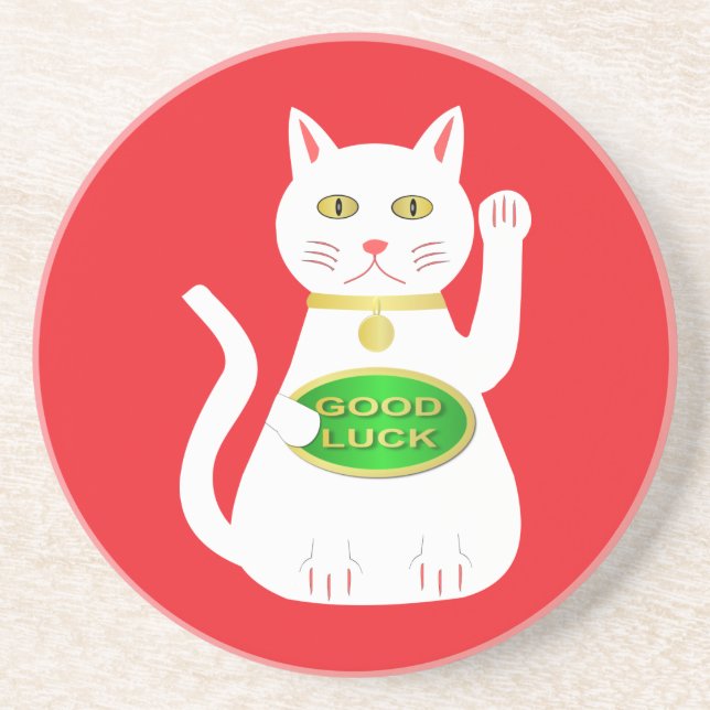 Porta-copos Oriental Lucky Cat (Frente)