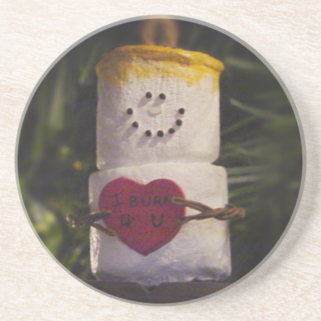 Porta-copos Ornamento da cara de S'mores (Frente)