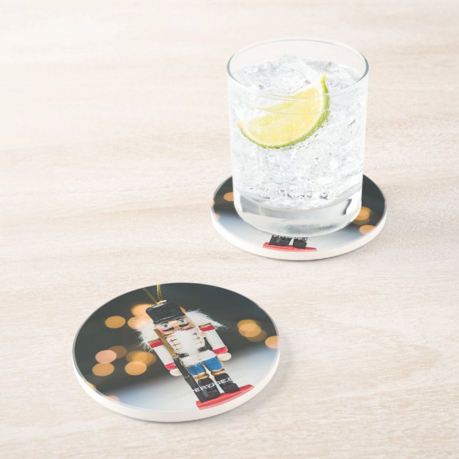 Porta-copos Ornamento de figurino do craqueador de NatalJoe nu (Lateral)