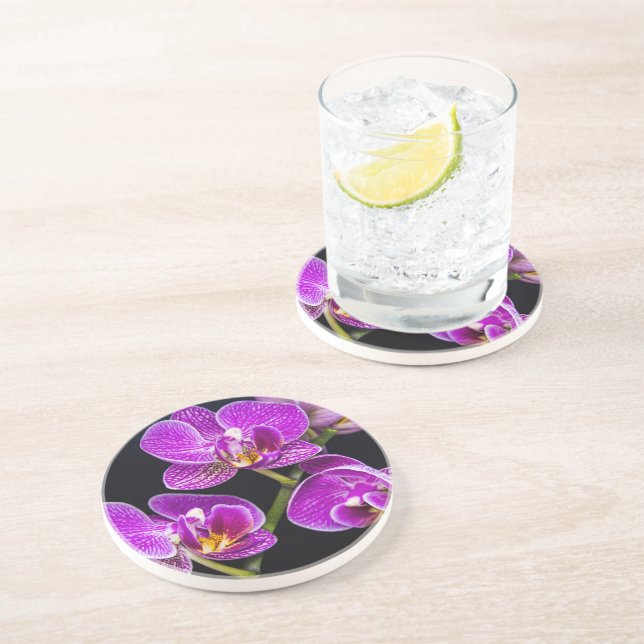 Porta-copos Orquídea roxa (Lateral)