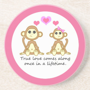 Porta-copos Os macacos rectificam o amor