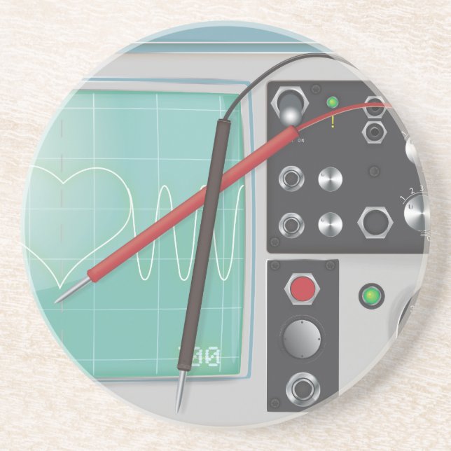 Porta-copos Oscilloscope Love (Frente)