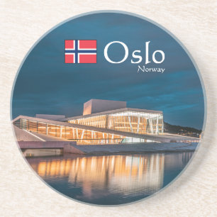 Porta-copos Oslo Noruega Souvenir