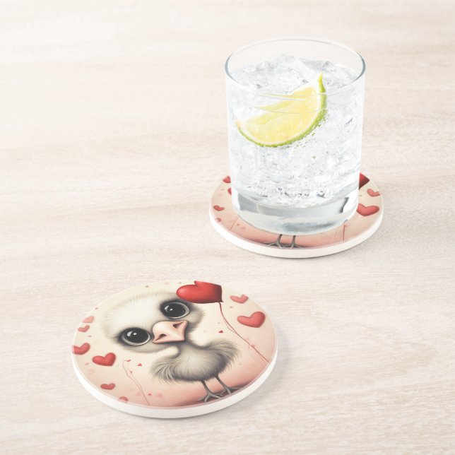 Porta-copos Ostrich Love 1 (Lateral)