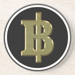 Porta-copos OURO BAHT SGN ฿ Moeda Tailandesa ฿