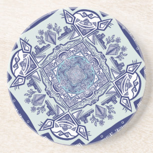 Porta-copos Outra china azul inspirou o Azulejo de cerâmica de