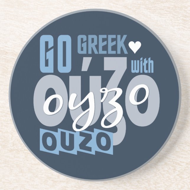 Porta copos Ouzo (Frente)
