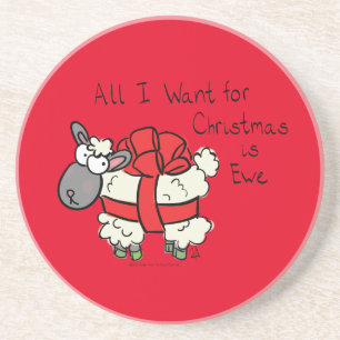 Porta-copos Ovelha de Natal Desenho Infantil