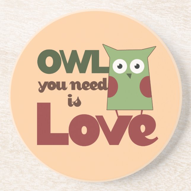 Porta-copos Owl Love (Frente)