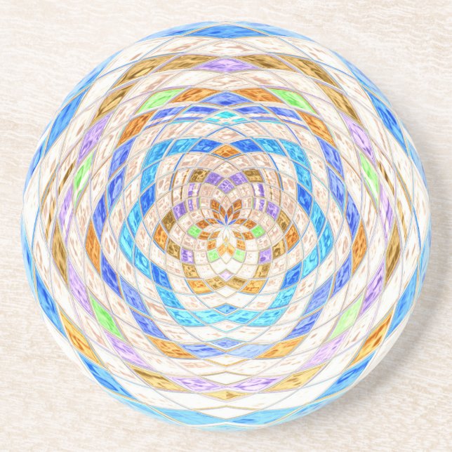 Porta-copos Padrão abstrato Mosaico nº 9 (Frente)