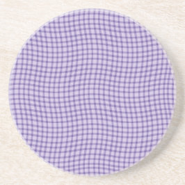 Porta-copos Padrão contínuo xadrez plaid roxo