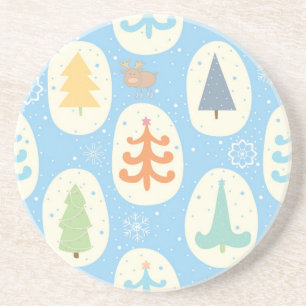 Porta-copos Padrão da árvore de Natal