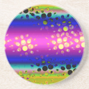 Porta-copos Padrão de Abstrato colorida