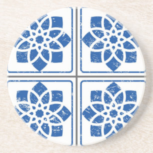Porta-copos Padrão de azulejos cerâmicos