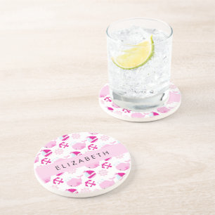 Porta-copos Padrão De Baleias, Baleias Rosa, Seu Nome