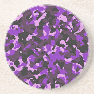Porta-copos Padrão de camuflagem roxo