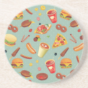 Porta-copos Padrão de Comida rápida elegante