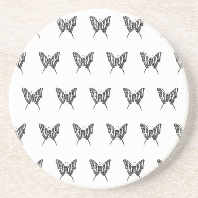 Porta-copos Padrão de Desenho de Tinta da Borboleta de Zebra P (Frente)