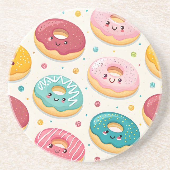 Porta-copos Padrão de Donuts (Frente)