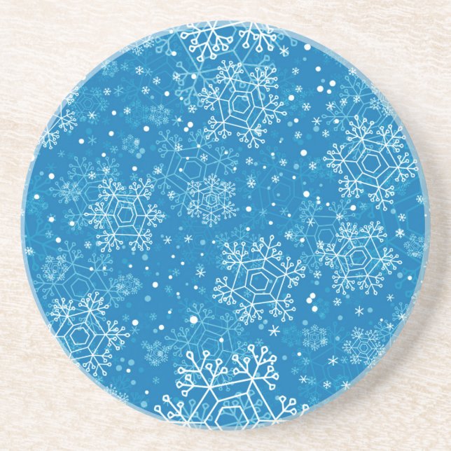 Porta-copos Padrão de flocos de neve (Frente)