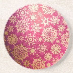 Porta-copos Padrão de flocos de neve