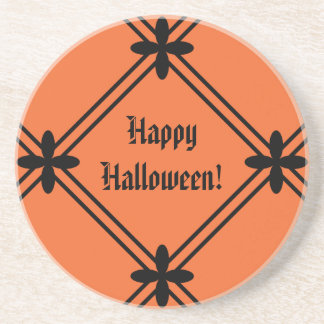Porta-copos Padrão de Laranja e Preto do Halloween