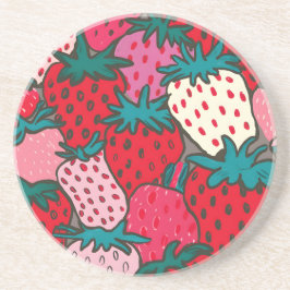 Porta-copos Padrão de Morango
