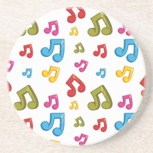 Porta-copos Padrão de música
