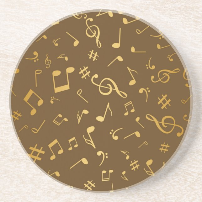 Porta-copos Padrão de música (Frente)