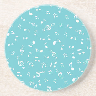 Porta-copos Padrão de notas de música