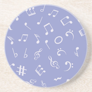 Porta-copos padrão de notas musicais