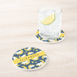 Porta-copos Padrão De Ovelha, Ovelha Dormindo, Lua, Seu Nome