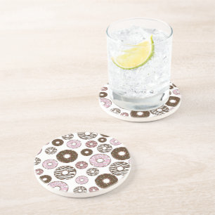 Porta-copos Padrão De Rosquinhas, Rosquinhas Rosa, Rosquinhas