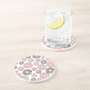 Porta-copos Padrão De Rosquinhas, Rosquinhas Rosa, Rosquinhas