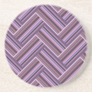 Porta-copos Padrão de tecelagem dupla de faixas de Mauve