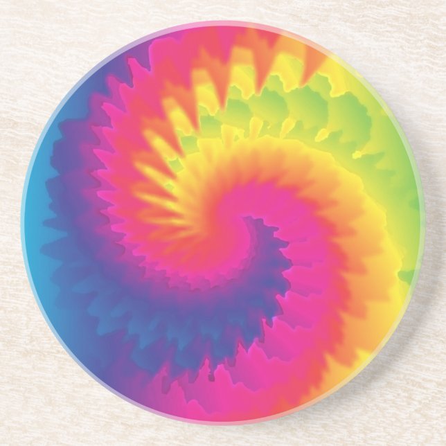 Porta-copos Padrão de Tie Dye Arco-íris Legal (Frente)