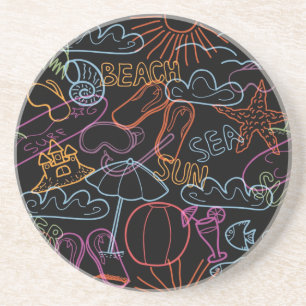 Porta-copos Padrão de Verão