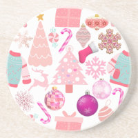 Padrão do Enfeites de natal rosa