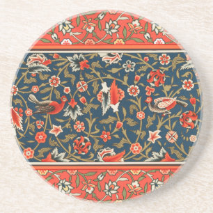 Porta-copos Padrão Floral Indo-Persa Boêmio Vintage Vermelho