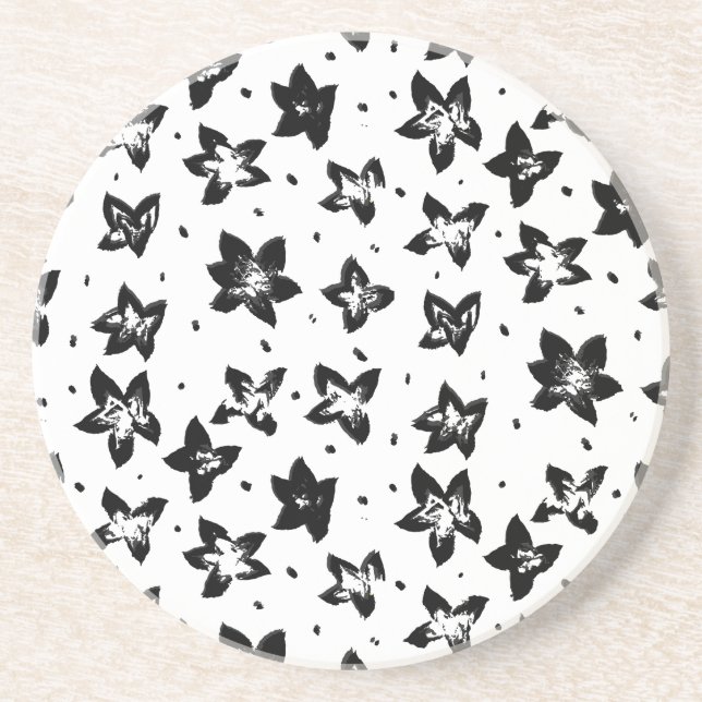 Porta-copos Padrão Floral Reconstruído - Gótico acromático (Frente)