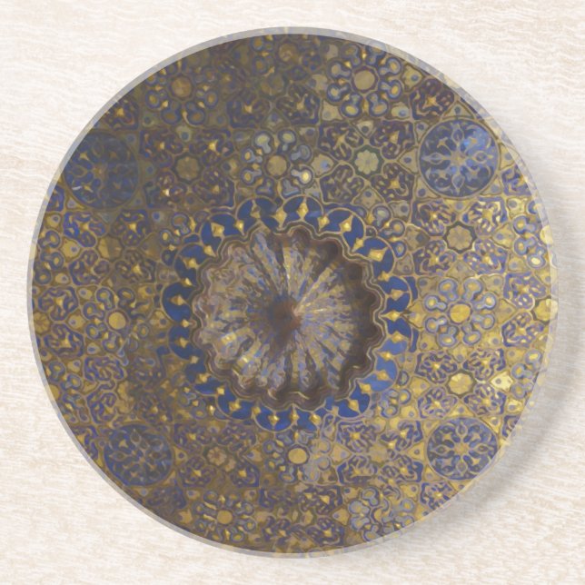Porta-copos Padrão Geométrico Islâmico (Frente)