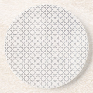 Porta-copos Padrão geométrico islâmico bege