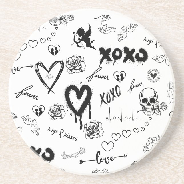 Porta-copos Padrão Gótico Sem Olho (Frente)