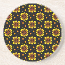 Padrão Groovy 70s Daisy Flower Power